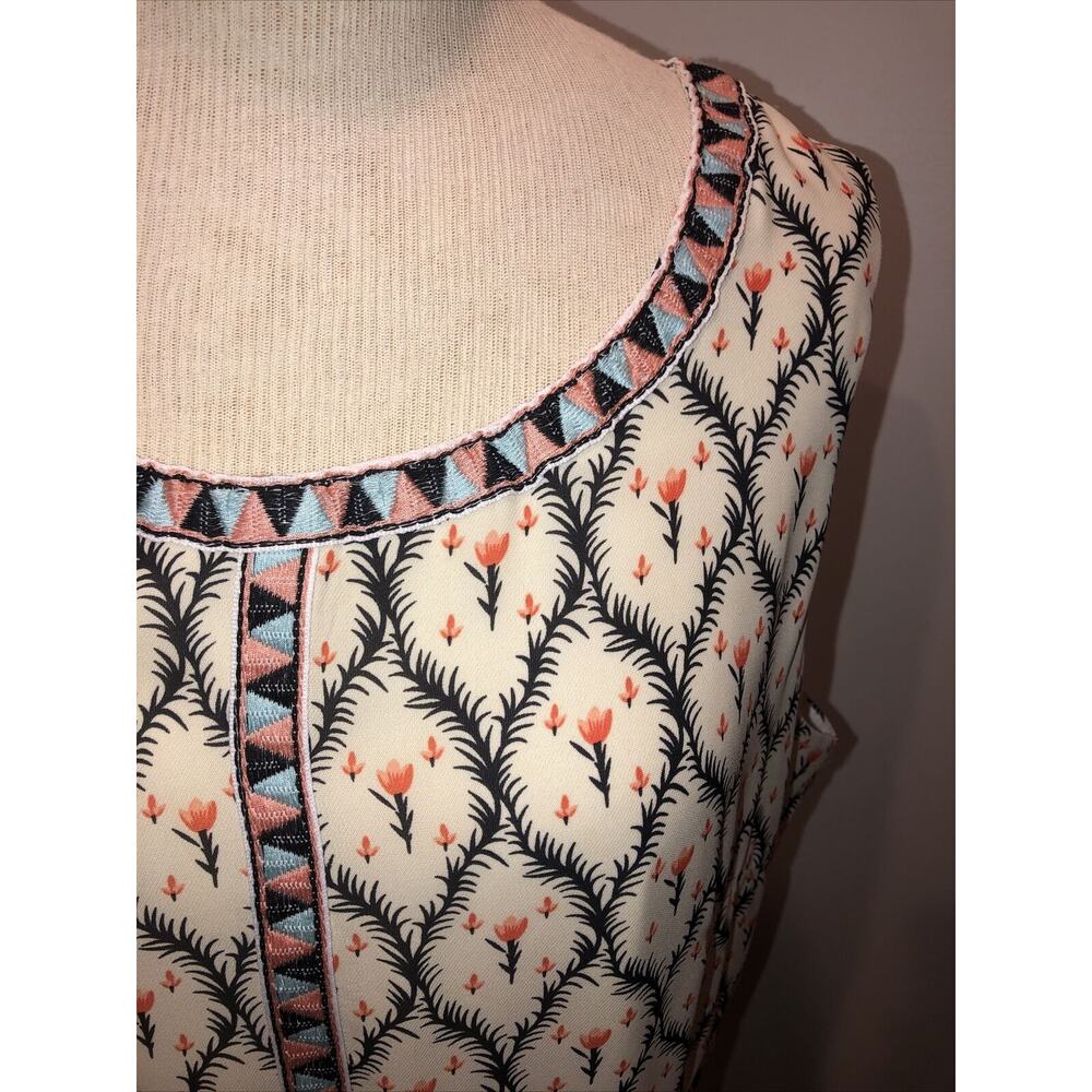 Molly Bracken Dress Sz XL Floral Fit & Flare NWT Multicolor Woven Pockets - Picture 3 of 4